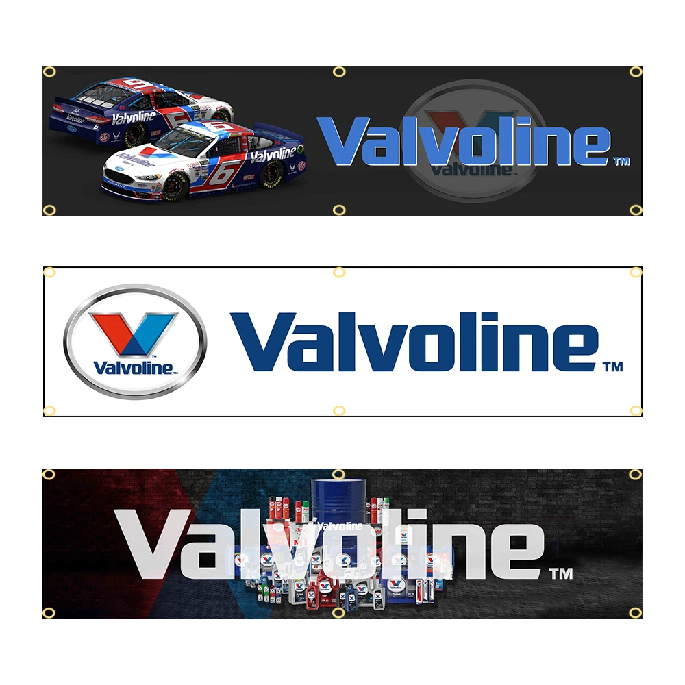 60X240 см Valvolines моторный масляный флаг баннер флаг полиэстер с принтом гобелен для гаража или уличного украшения