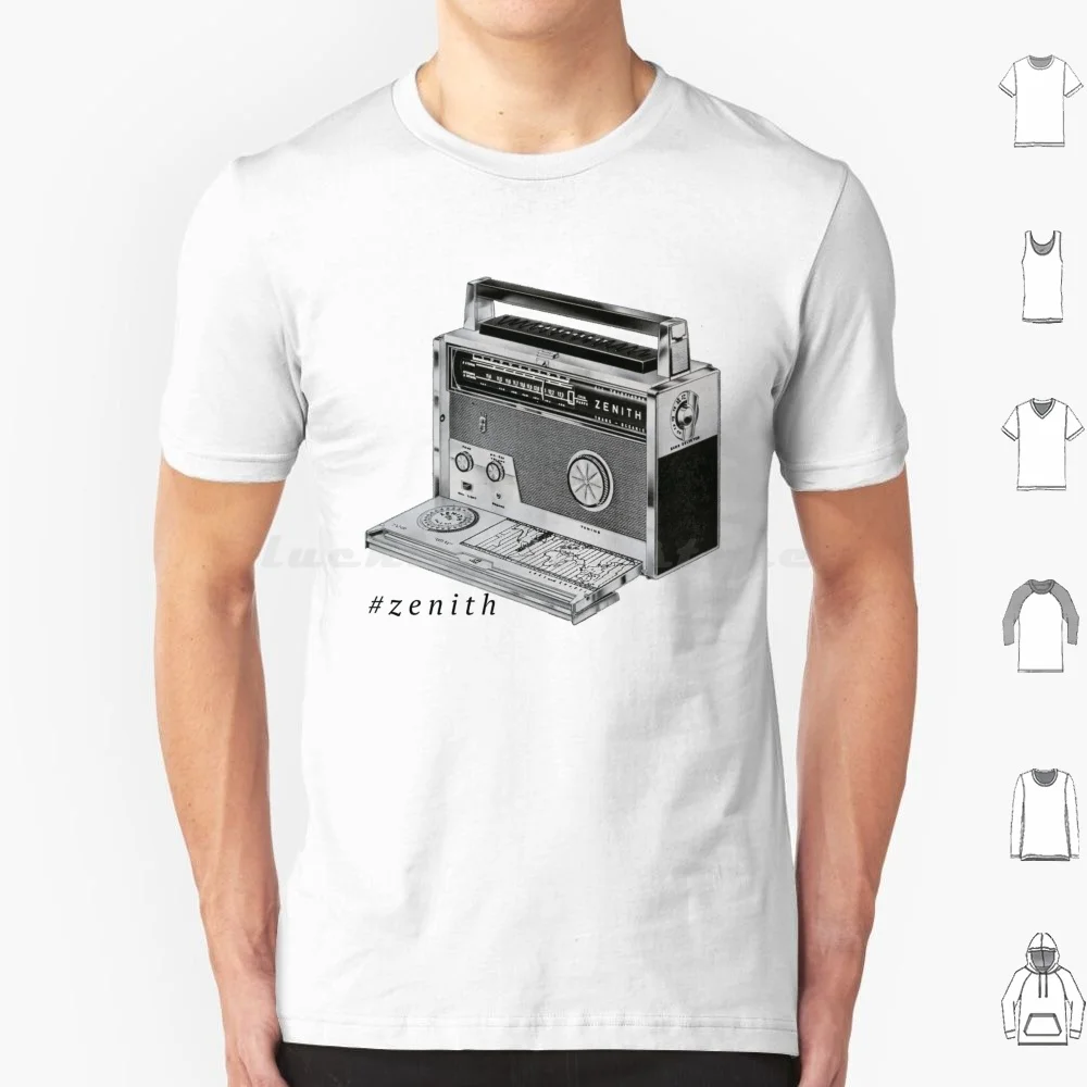 Listening To The World T Shirt 6Xl Cotton Cool Tee Radio Trans Oceanic Transistor Ham Multi Band Wireless Am Fm Short Wave