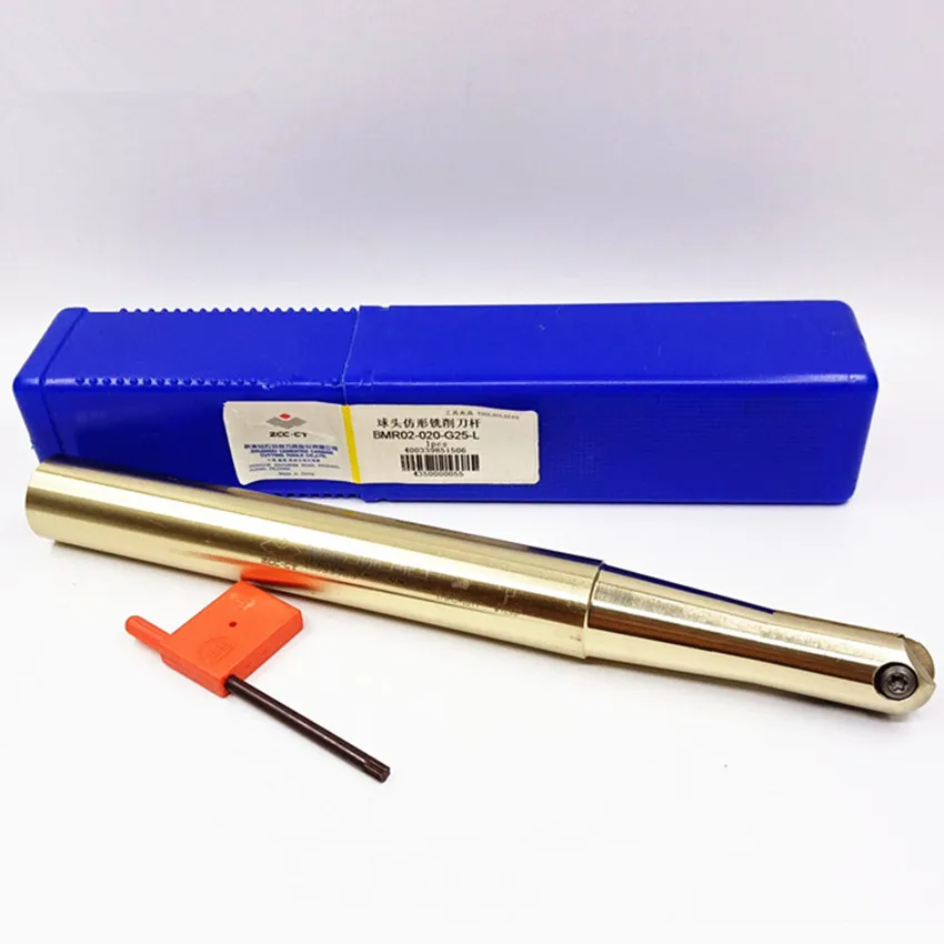 BMR02-020-G25-S/BMR02-020-G25-M/BMR02-020-G25-L BMR02 Milling Cutter bar ZCC.CT Ball head profiling milling cutter bar 1PCS/BOX