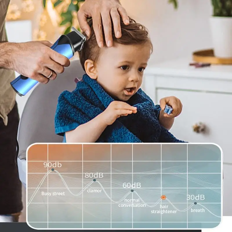 WAIKIL Professional Men's Electric Hair Clipper Portable Hair Trimmer USB Charging Digital Hair Clipper Electric Push Clipper