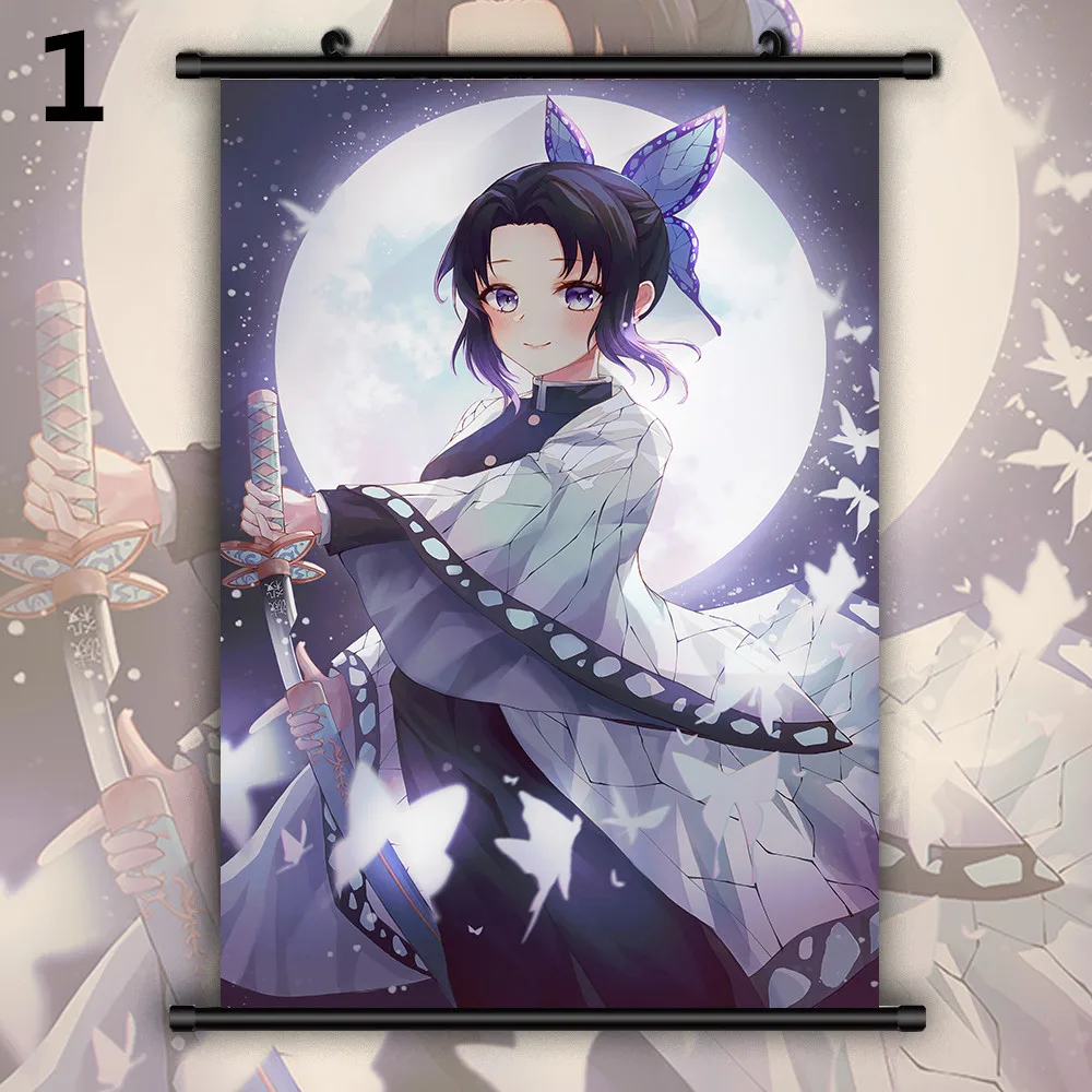 Anime Canvas Panting Demon Slayer Kochou Shinobu manga Wall Art Poster And Prints Living Room Decoration Home Decor Modern