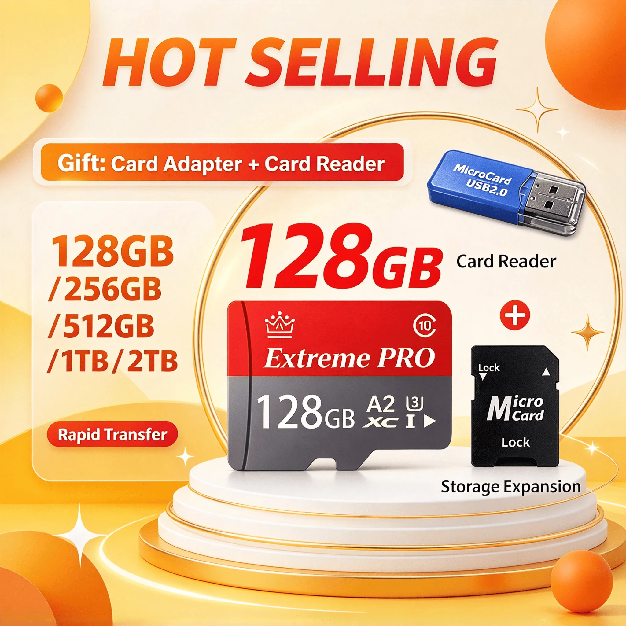 Pro Max Unit Plus 128GB 256GB Reliable Security Camera Fast Read Write Micro TF SD Card Class 10 Speed Xtreme System
