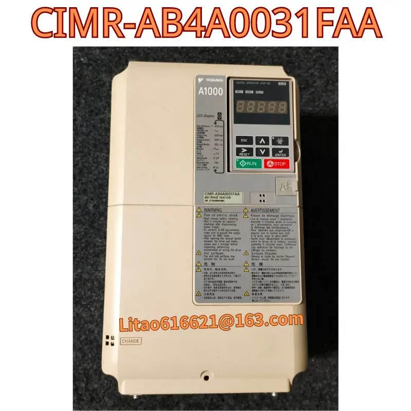 Used original frequency converter CIMR-AB4A0031FAA 11KW/15kw 380V functional test OK