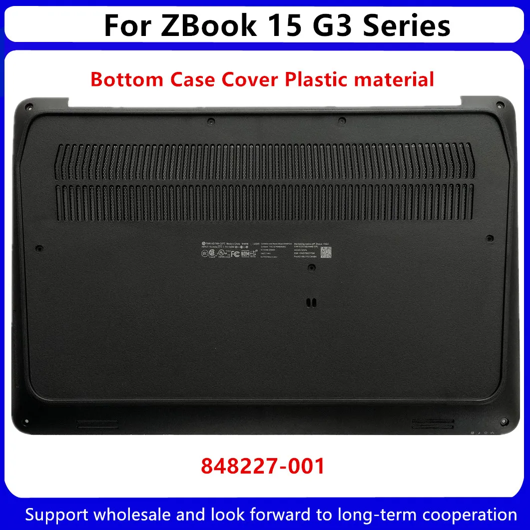 Nuevo Producto de repuesto para HP ZBook 15 G3 Series 15,6 "carcasa Base inferior cubierta baja 848227-001 Material plástico