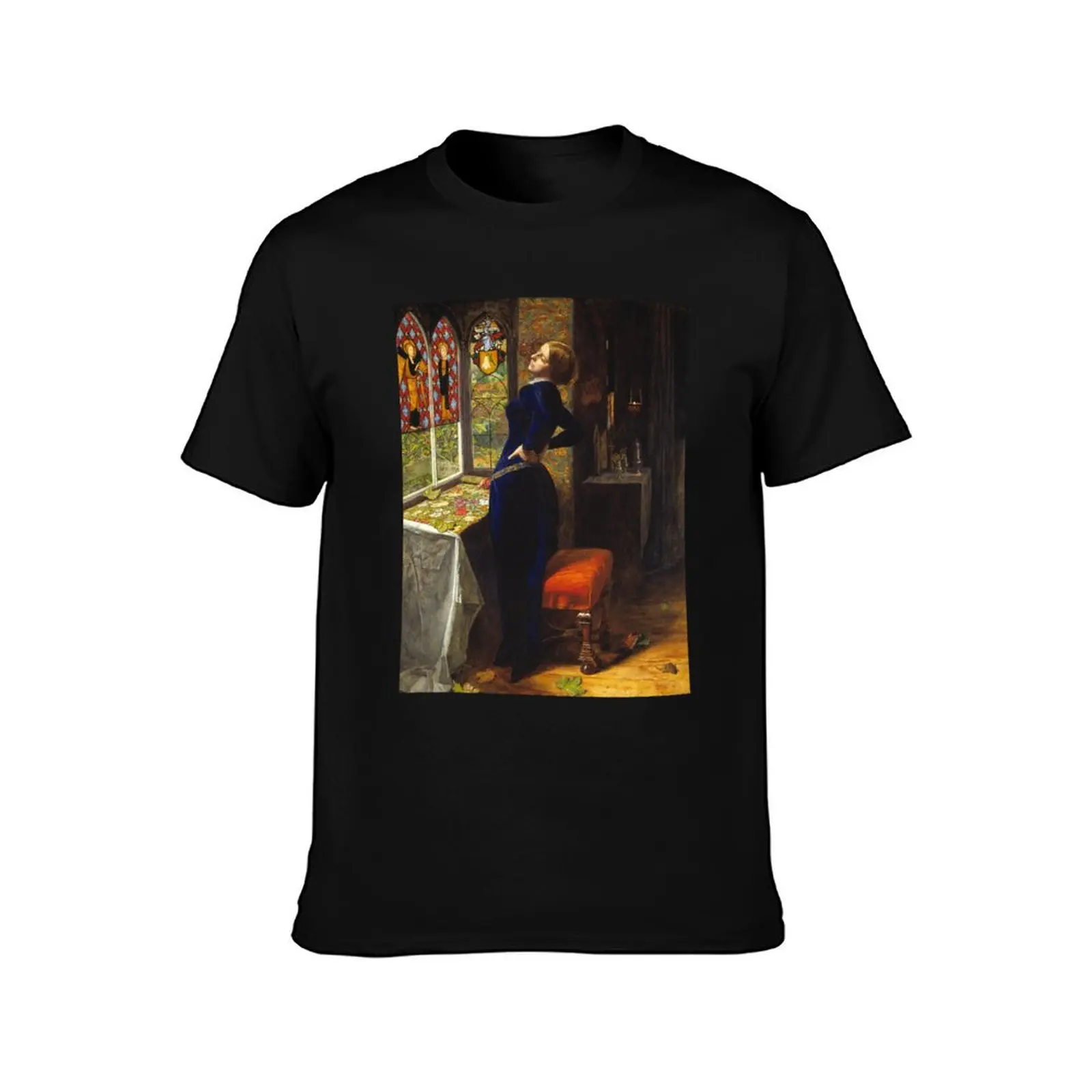 John Everett Millais - Mariana T-Shirt custom t shirt vintage anime shirt plain t shirts men