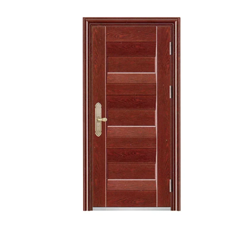 Modern safety exterior metal front door steel security main entrance door