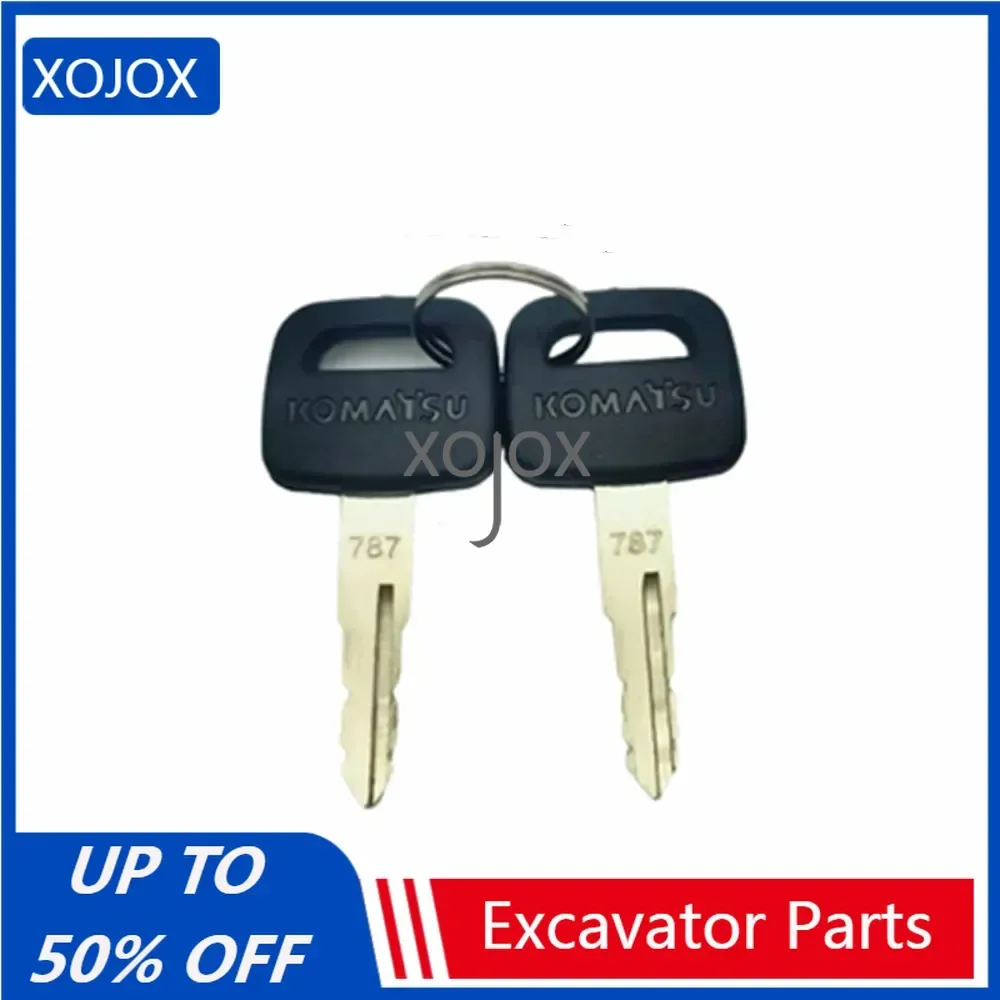 XOJOX Excavator Parts For Komatsu Excavator 70 110 130 200 210 220 300 50 65 Open Door Ignition Key Excavator Accessories