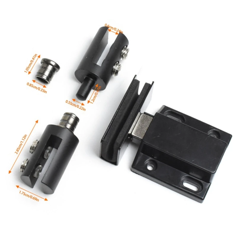 Adjustable Glass Door Pivots Set Home Hardware Precisions Glass Door Hinges set image 6