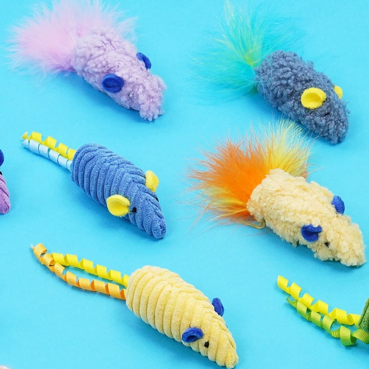 Cat Toys 3pcs Plush Simulated  - đánh giá và giá Catnip Interactive Plush Mouse
