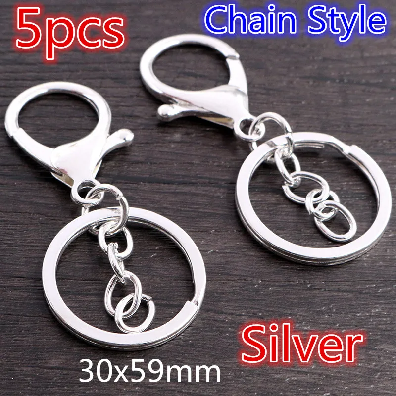 5-10pcs Snap Haken Trigger Clips Schnallen Für Keychain Hummer Karabiner Haken für Halskette Schlüssel Ring Verschluss schmuck Liefert