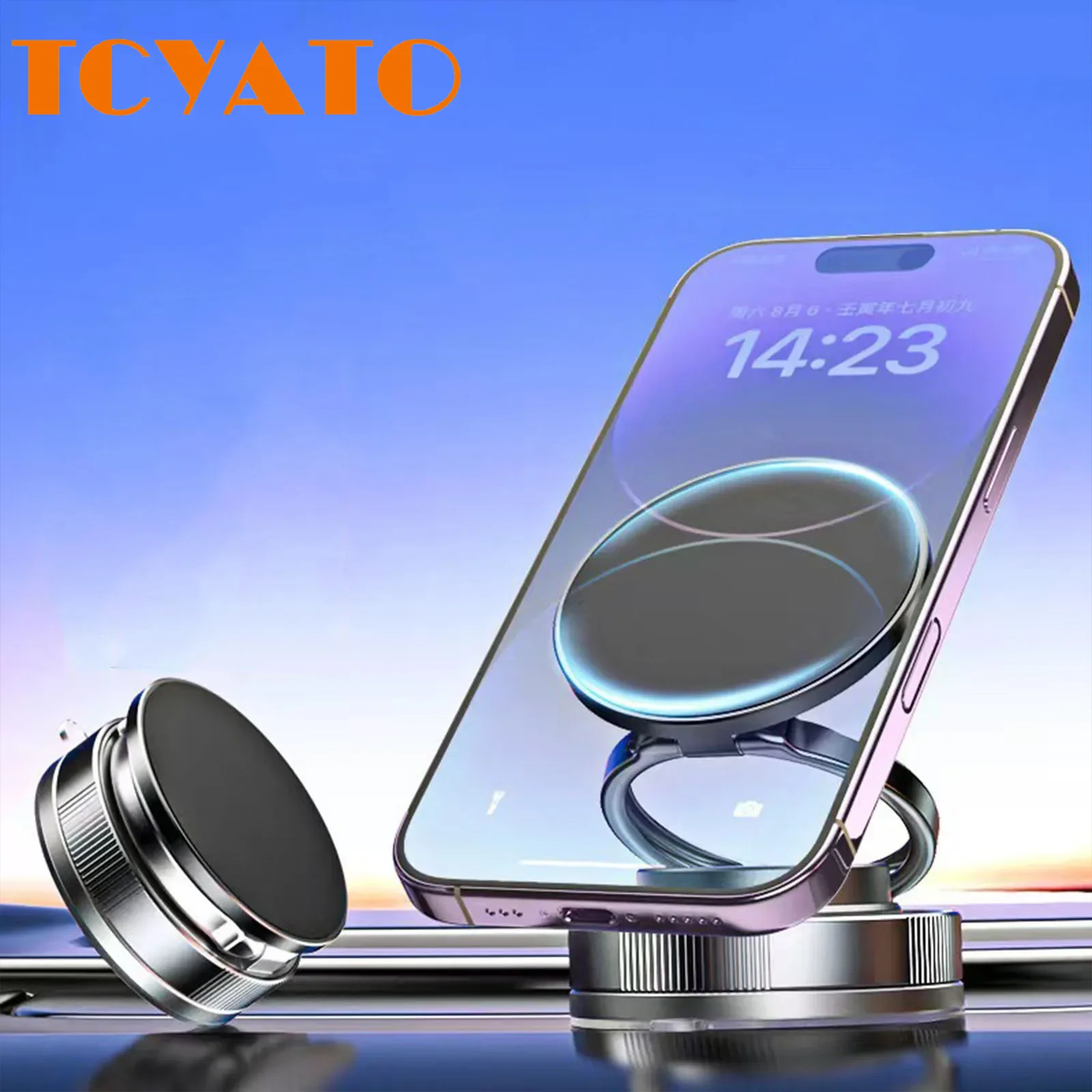 

TCYATO Adsorption mobile phone stand, car-mounted rotating magnetic mobile phone stand, specially designed for car navigation