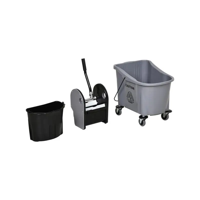 دلو تنظيف كبير بعجلات لسهولة التنقل والاستخدامات #3