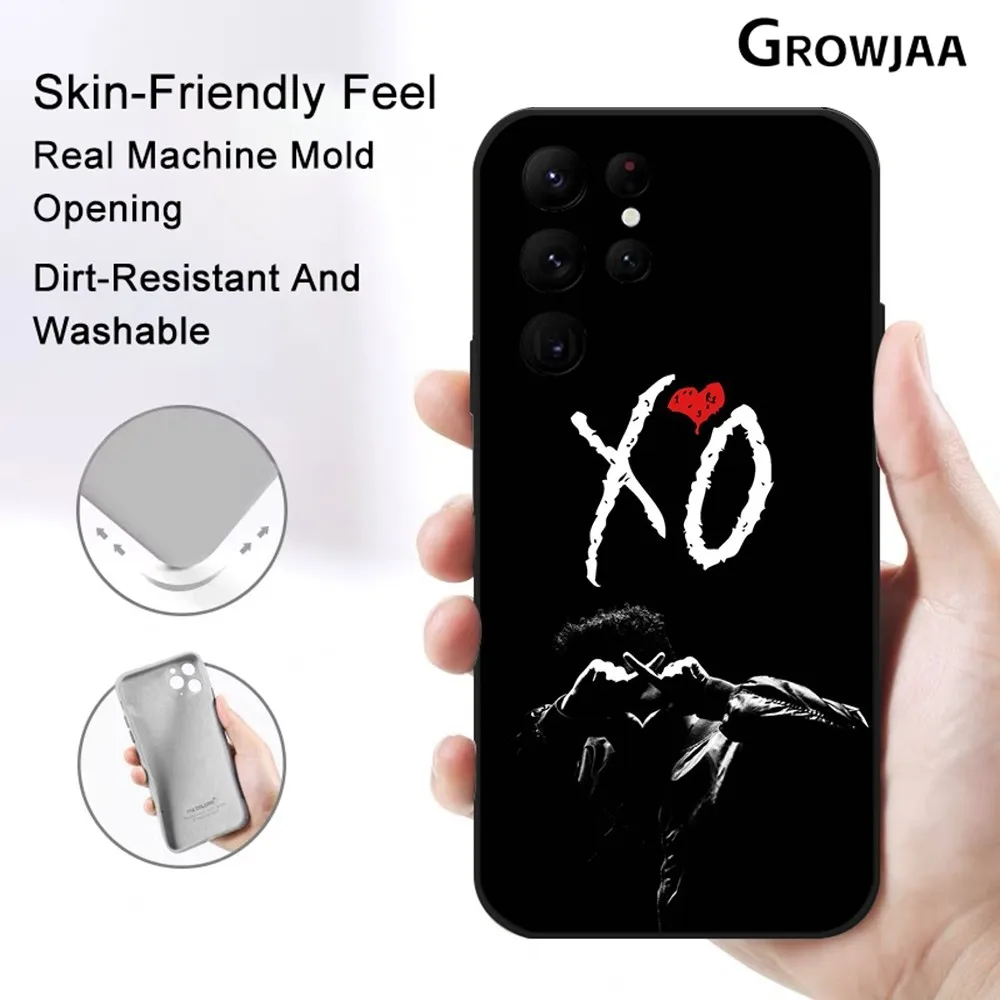 Fashion Cool The W-Weeknd XO Phone Case for Samsung Galaxy S24 Ultra S22 S23 Ultra S21 S20 Protective Silicone Funda