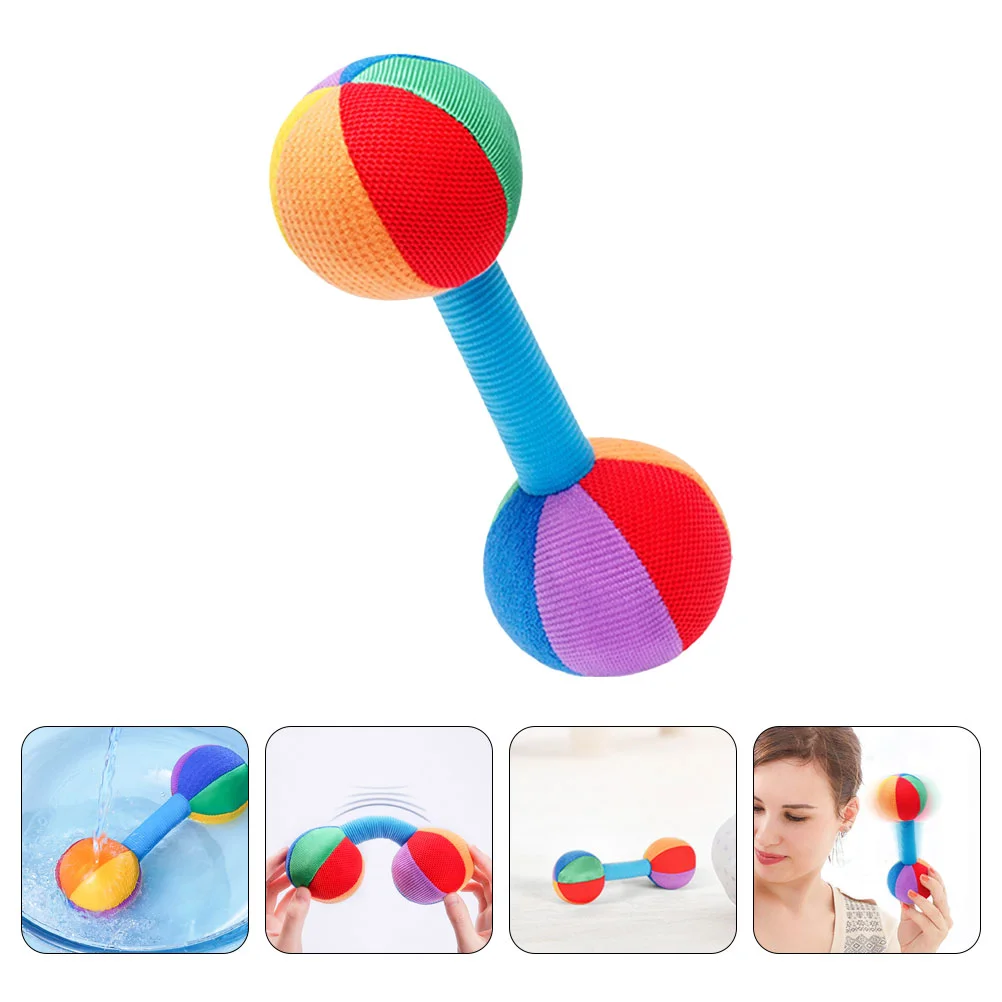 Baby Grip Dumbbell Barbell Supple Small Dumbbell Barbell Funny Baby Dumbbell Barbell Infant Soothing Barbell