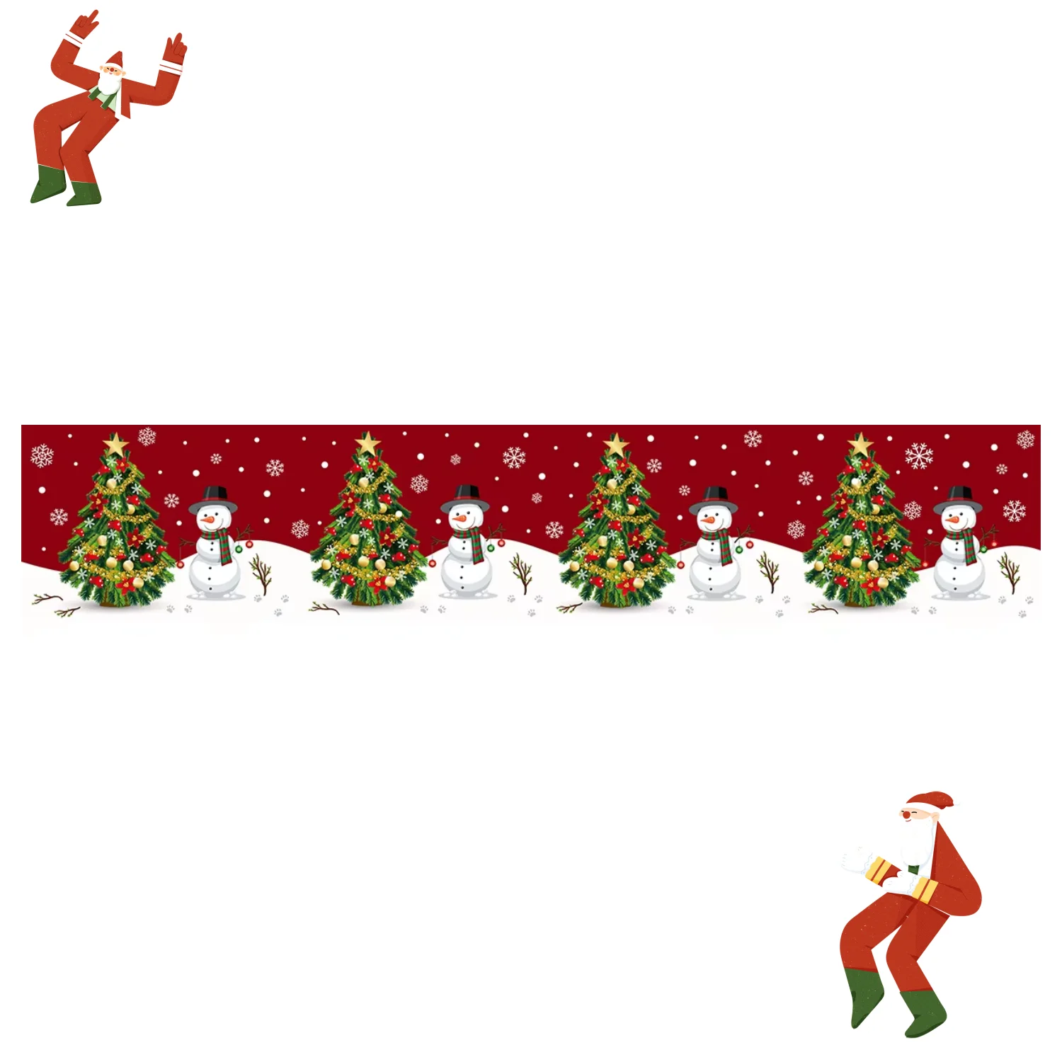 عيد الميلاد الجدول عداء الأسرة عيد الميلاد ديكور مفرش المائدة عطلة هدية ترحيب 2026 مطعم تصميم مشهد الحدث هدية مثالية #2