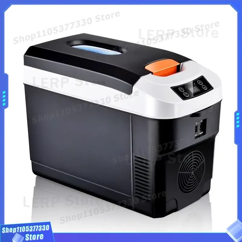 Portable Mini Car Refrigerator Dual Zone Digital Display Semiconductor Cooling for Outdoor Camping Home Use Compact Fridge