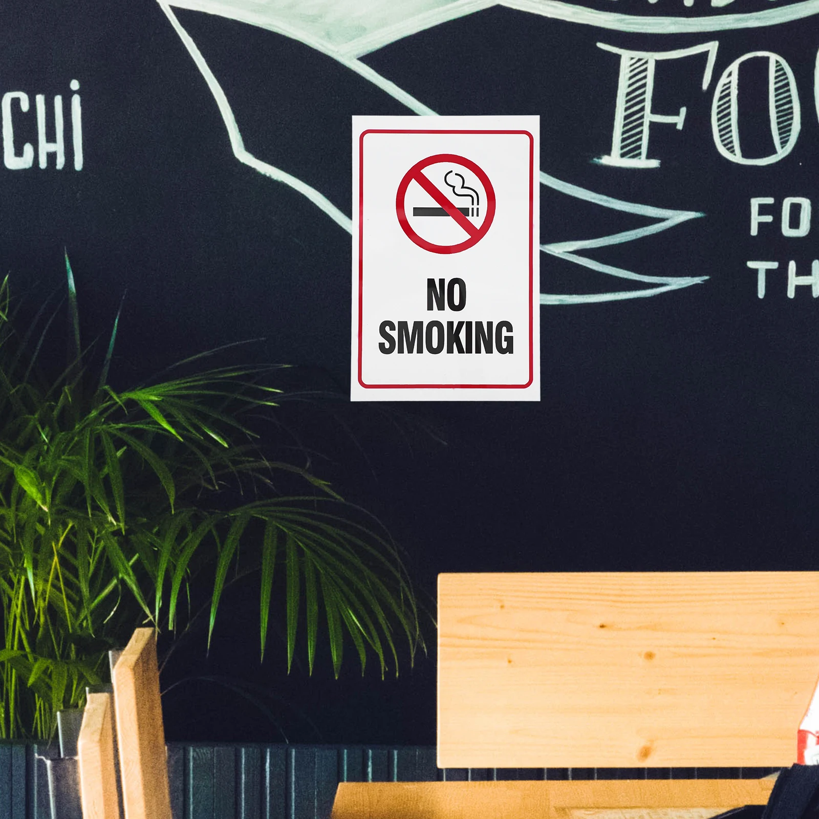 

No Smoking Signs Reflective Sticker Indoor Outdoor Use Caution Sign Traffic Safety Warning No Smoking Sign Marker