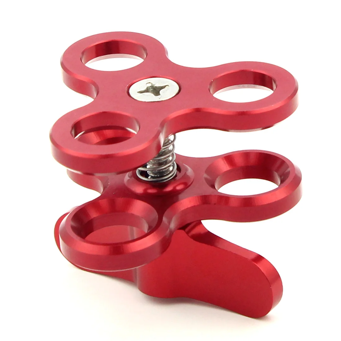 Dreifach-Schmetterlings clip 1 "Kugelkopf-Befestigungs halterung für Gopro 13 Insta360 x4 Tauch schale Ring Licht kugel klemme Stativ kugel adapter – Detail 14