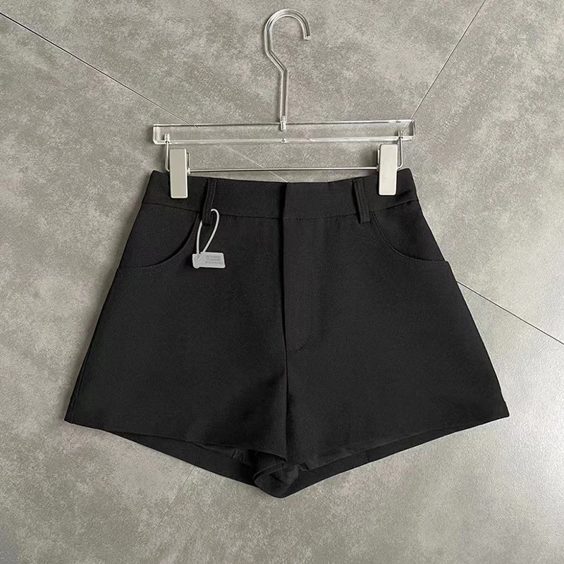 MEXZT Streetwear Black Shorts Women Korean Elegant High Waist White Wide Leg Suit Shorts Fashion Sexy Club Slim Hot Short Pants - Image 4