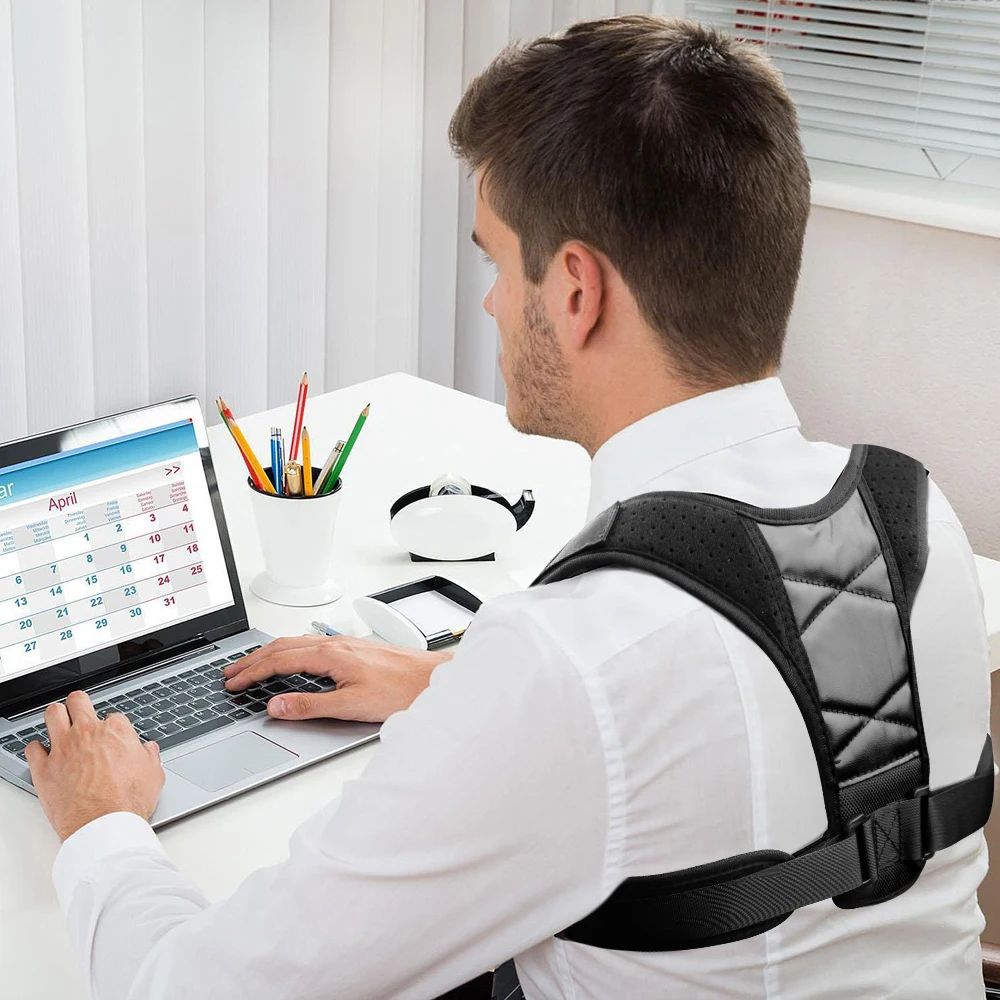 Posture Corrector for Men Women - Adjustable Back Brace for Neck/Shoulder Pain Relief - Upper Spine & Clavicle Support(S/M/L/XL)