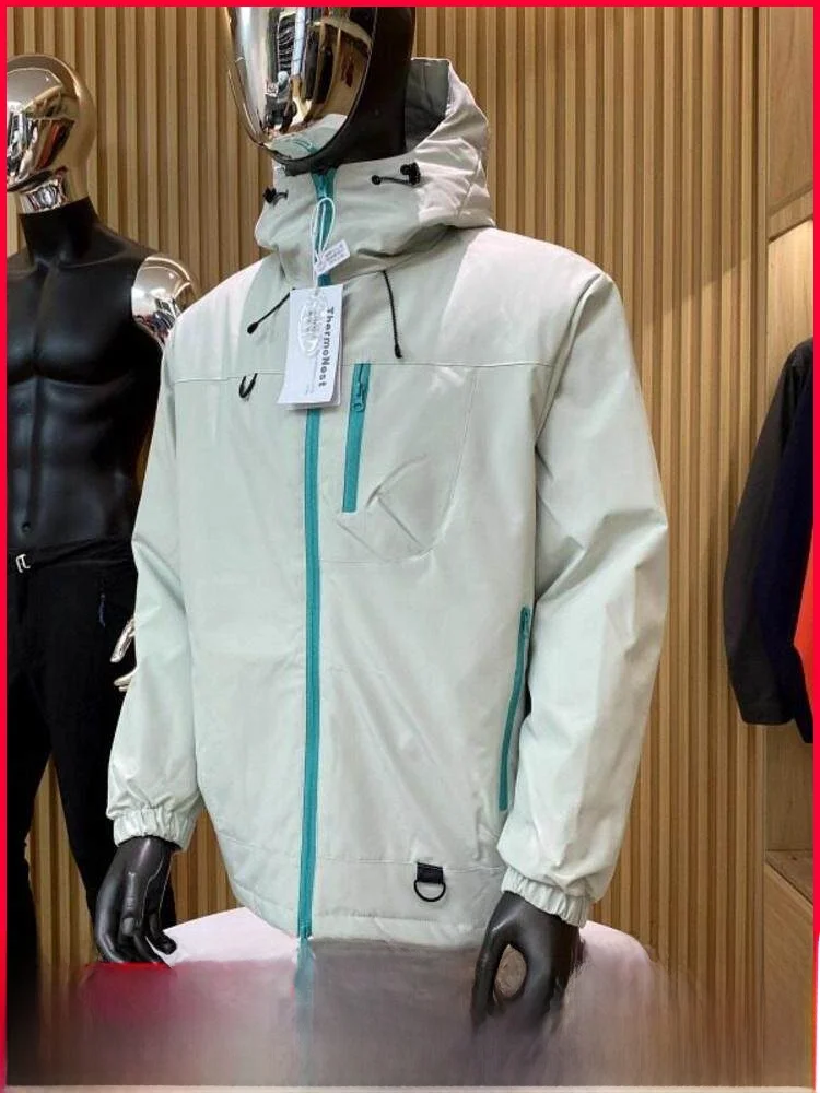 

Outdoor Commuter Thiened Warm Hooded Casual down Jaet for Men And Women Couples New Winter Sle Windproof Polyester Fiber