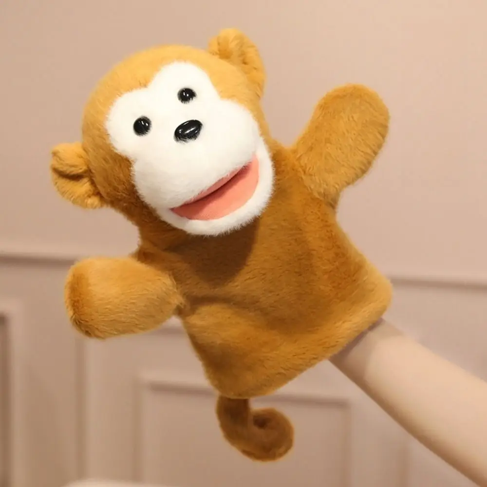 Marionnette à main en forme d'animal grenouille, canard, bouche mobile, requin en peluche, jouets de Simulation, main douce, histoire de doigt, cadeau pour enfant