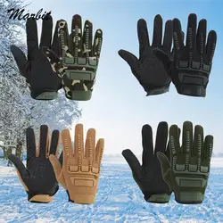 Outdoor Tactical Military Camouflage Gloves Paintball Soldier Combat Police Anti-Skid Bicycle Full Finger Gloves Men Gloves