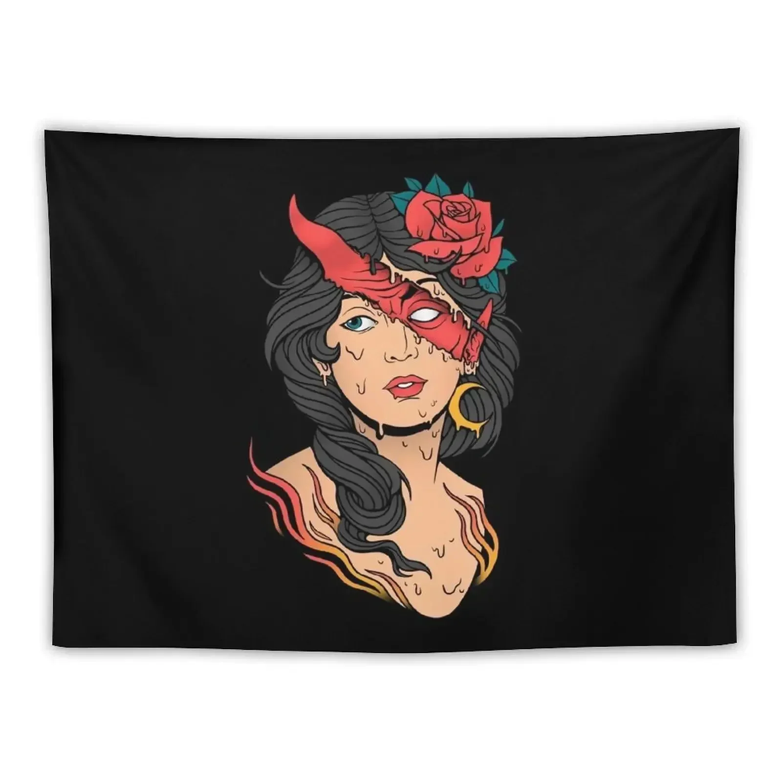 

The Evil Inside Tapestry Wall Coverings Tapete For The Wall Home Supplies Tapestry