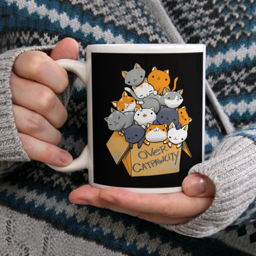 

Over CatpawcityCoffee Mug Tea Cup 11oz Coffee Cup Funny Birthday Ceramic Mug Personalized Cup