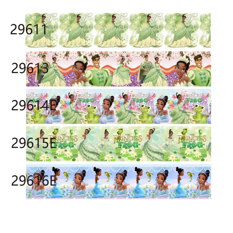 

10yards The Princess and the Frog Ribbon Disney Tiana Grograin Ribbon for Hairbows DIY Craft Supplies Decoration Materials