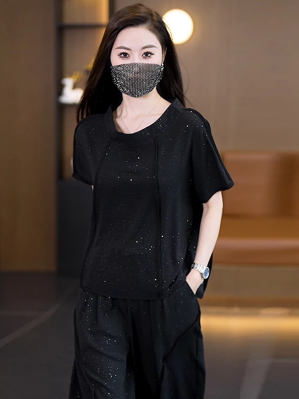 

Женский комплект из двух предметов для похудения, закрывающий мясо, летнее новое поступление, женский комплект из двух предметов, длинный све, круглый Ne