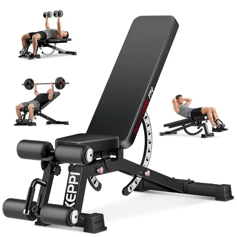 1200lbs Commercial Grade Adjustable Weight Bench For Home Gym Strength Training, Custom