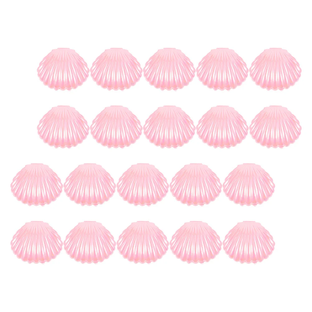 

20 Pcs Candy Box Plastic Seashell Holder Popcorn Containers Christmas Gift Boxes Pp