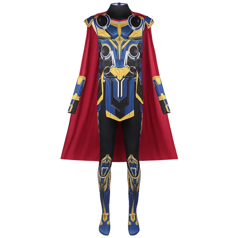 Thor Jane Costume Cosplay Adulto Ragazzi Ragazza Tuta Halloween COS Tuta Carnevale Abiti da festa Mantello per uomo Donna Ragazzo Ragazza! 1e
