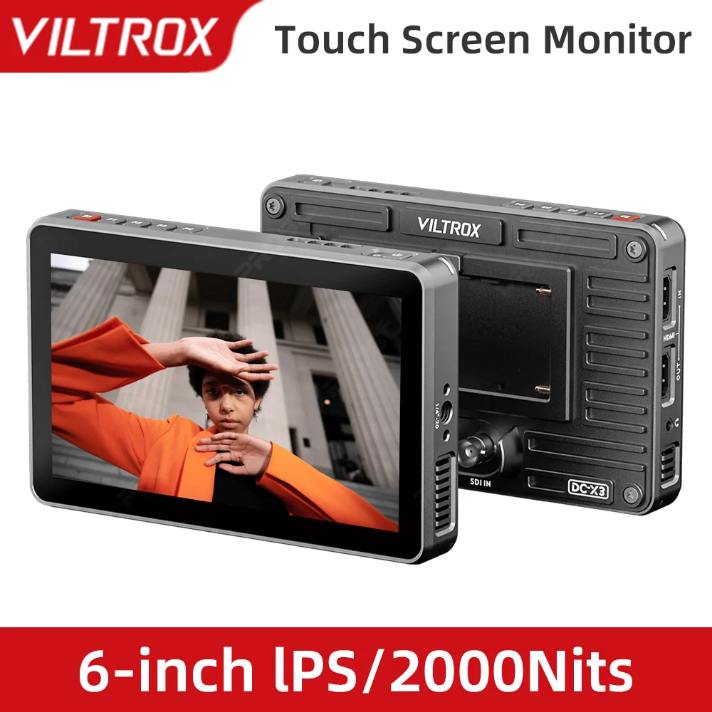 Viltrox DC-X3 DC-X2 портативный монитор 6 дюймов 2000 нит 4K сенсорный экран профессиональный фотографический HD FHD монитор камеры