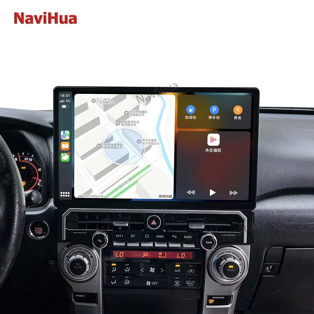 

Автомагнитола Navihua Android Auto GPS для Toyota 4Runner 2010-2022, DVD-плеер, беспроводной Carplay, аудиосистема, 15.6 дюймов