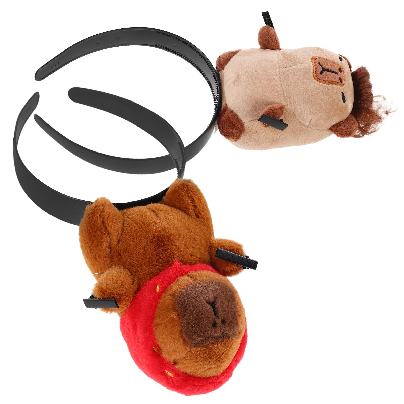 

2 шт., повязка на голову с изображением капибары, повязка на голову с забавными животными, повязка на голову для дня рождения, Хэллоуина, фотобудки, аксессуар для вечеринки, обруч для головы фестиваля животных