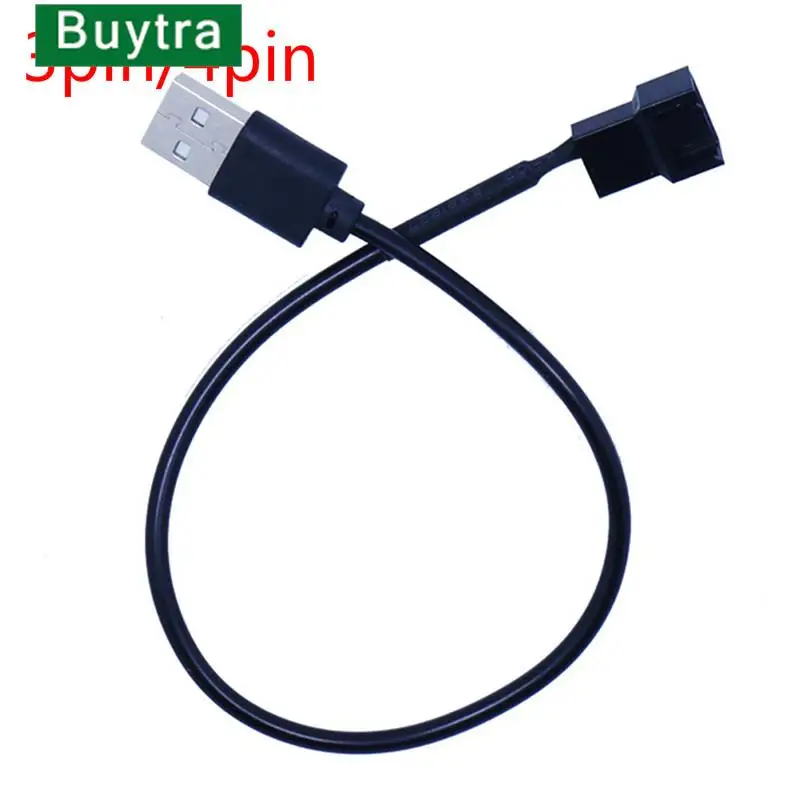 

3/4 Pin Computer PC Fan Power Cable Connector Adapter 5V 30cm Connect 3pin or 4pin fan to USB Adapter Cables