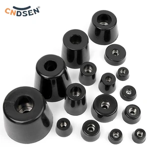 4/8/10/20 Buah Alas Kaki Meja Karet Sintetis Hitam Penyangga Kejut Penyerap Selip dengan Kaki Furnitur Speaker Kotak Paking 10 sumbat karet penjualan terbaik - №