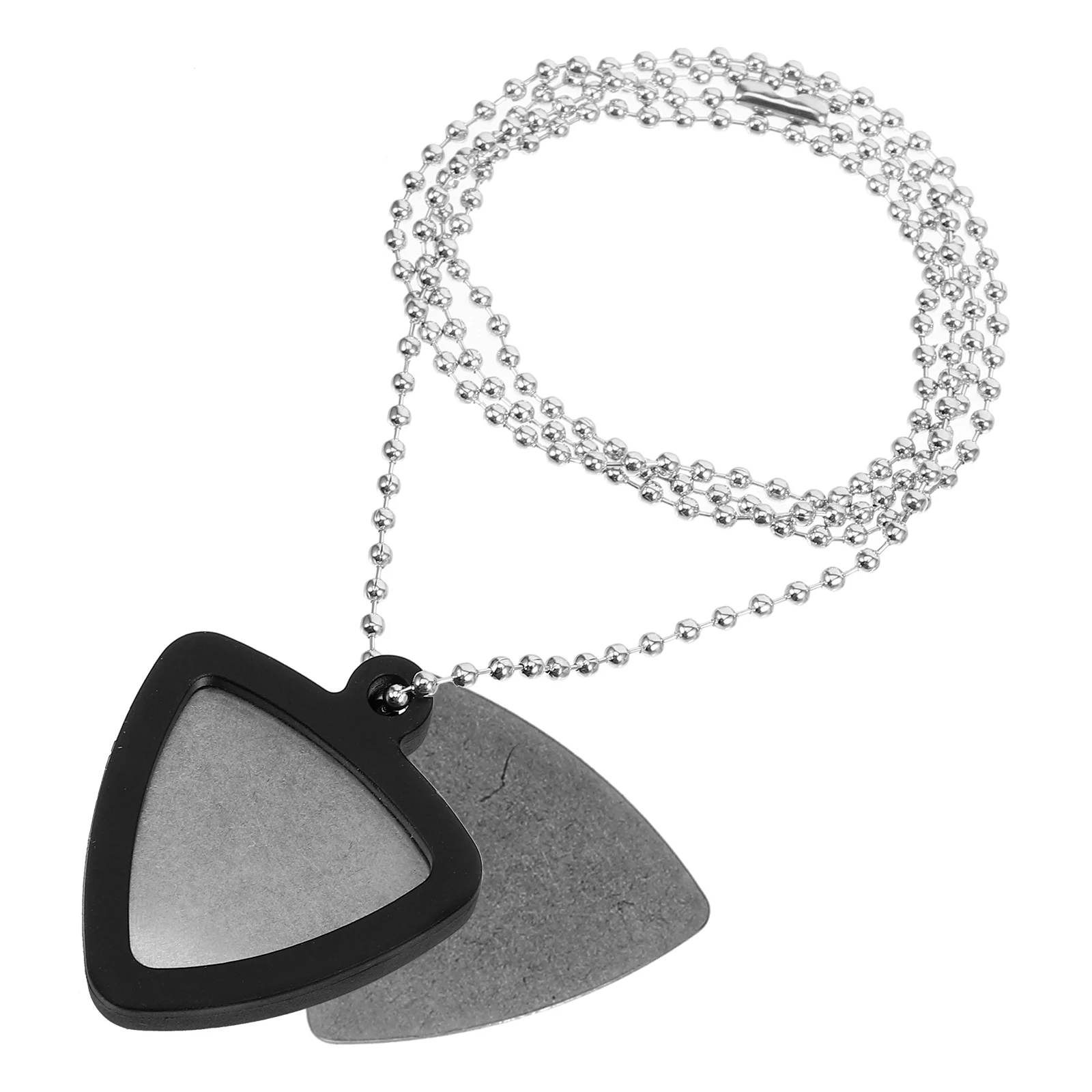 Guitar Picks Accessories Necklace Storage Holder Parts Heart-shaped Stainless Steel