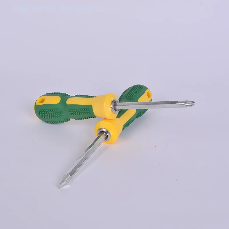 Dual-purpose Screwdriver 4/6-inch Dual-purpose Screwdriver Burr Massage Flat Cross Screwdriver Screwdriver