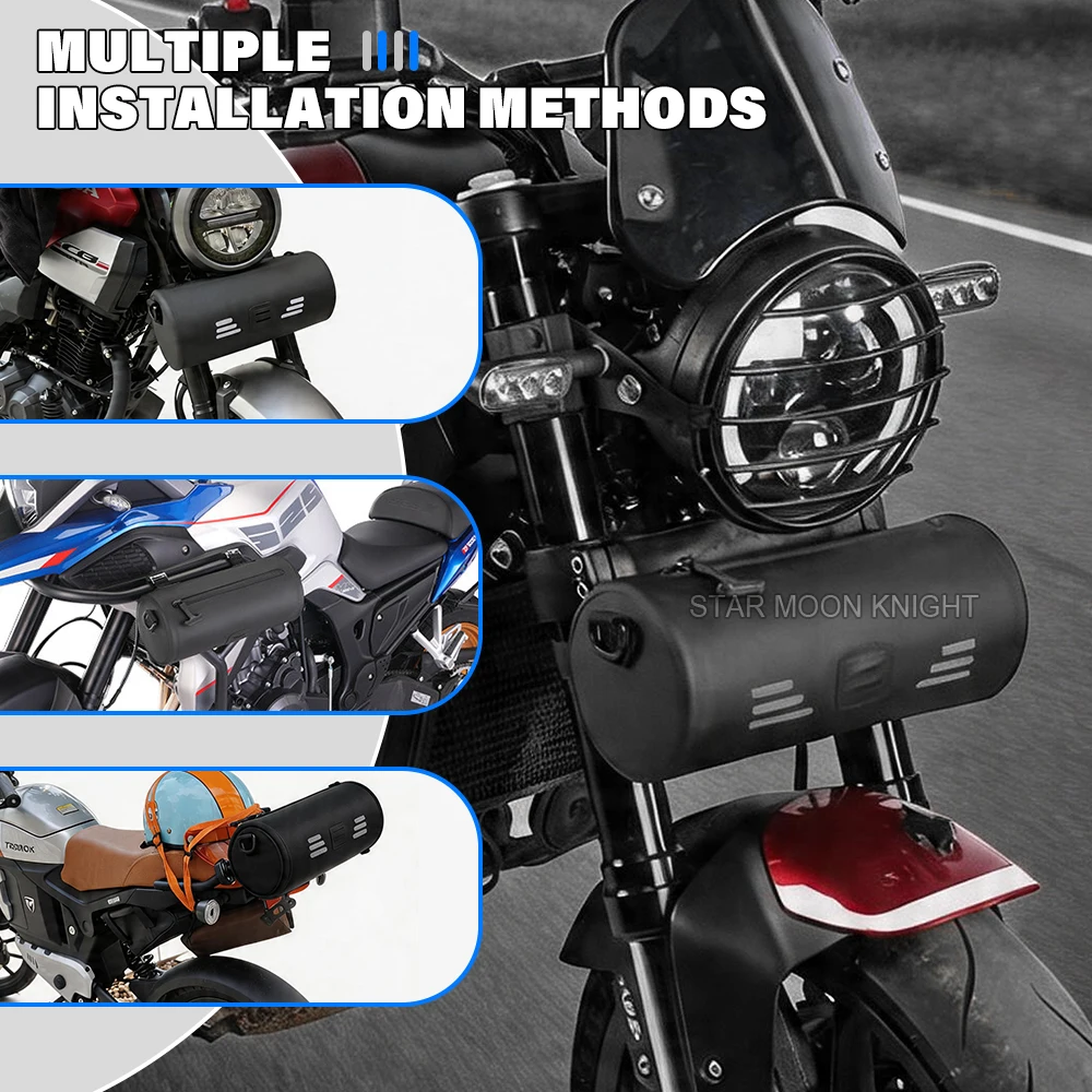 3.8L Motorcycle Side Frame Bags Waterproof Hanging Bag Tail Bag Repair Tool Placement Storage Bag For BMW For Honda For Yamaha