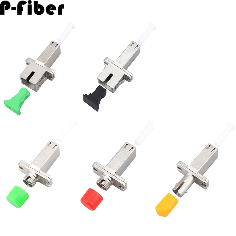 optical fiber coupler LC-FC LC-SC LC-FC 5pcs flange adapter singlemode multimode connector small square connector