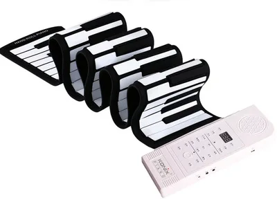 Good Quality Portable 88 Keys Silicone Hand Roll Up Piano Built In Speaker