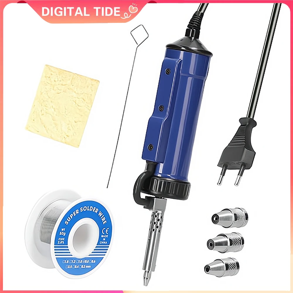 350W Electric Vacuum Desoldering Pump Soldering Iron Suction Pump Vacuum Desoldering Tool Fully Automatic Electric