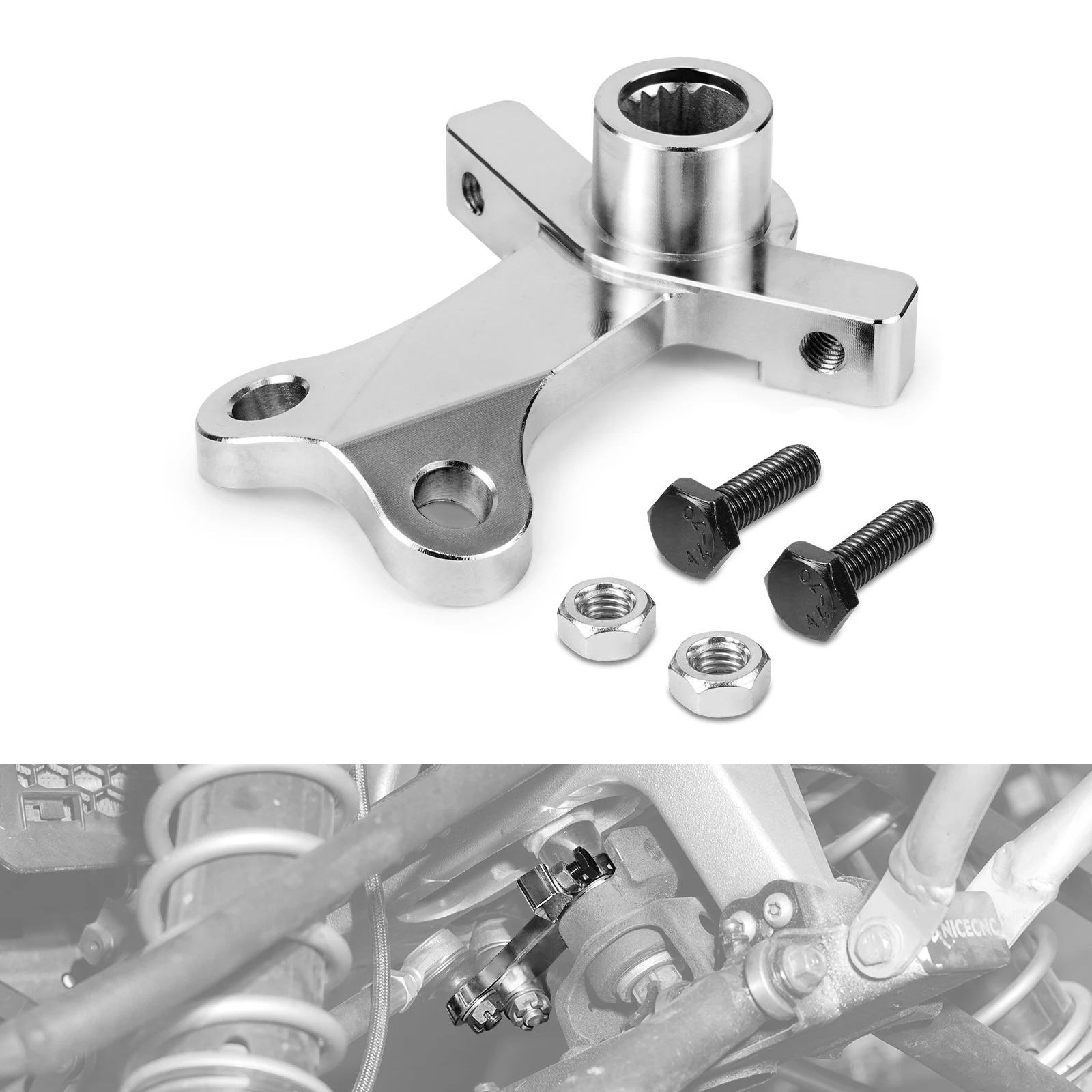 

NICECNC YFZ450R Steering Stem Pitman Arm ATV For Yamaha YFZ 450R 2009-2013 YFZ450X 2010-2011 #18P-23816-00-00 40CrMo Alloy Steel