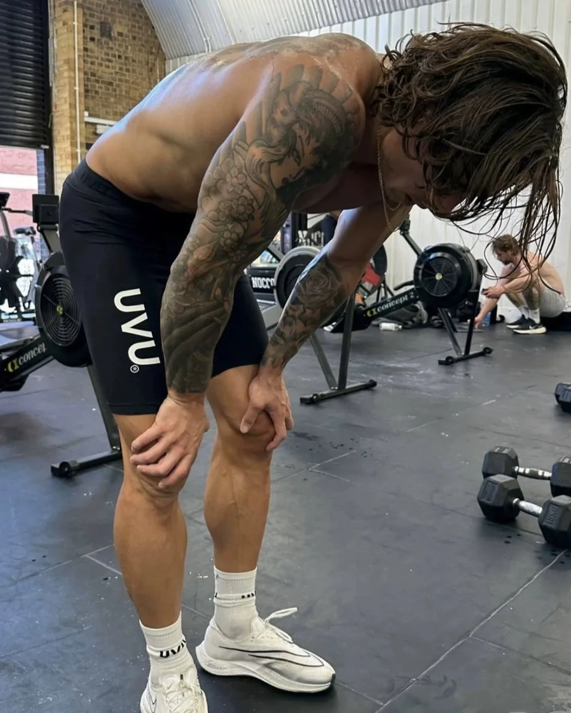 UVU Quick Dry High Elastic Compression Shorts Fitness Running Sports Breathable Tight Fit Bottoms Polyester Fiber Shorts