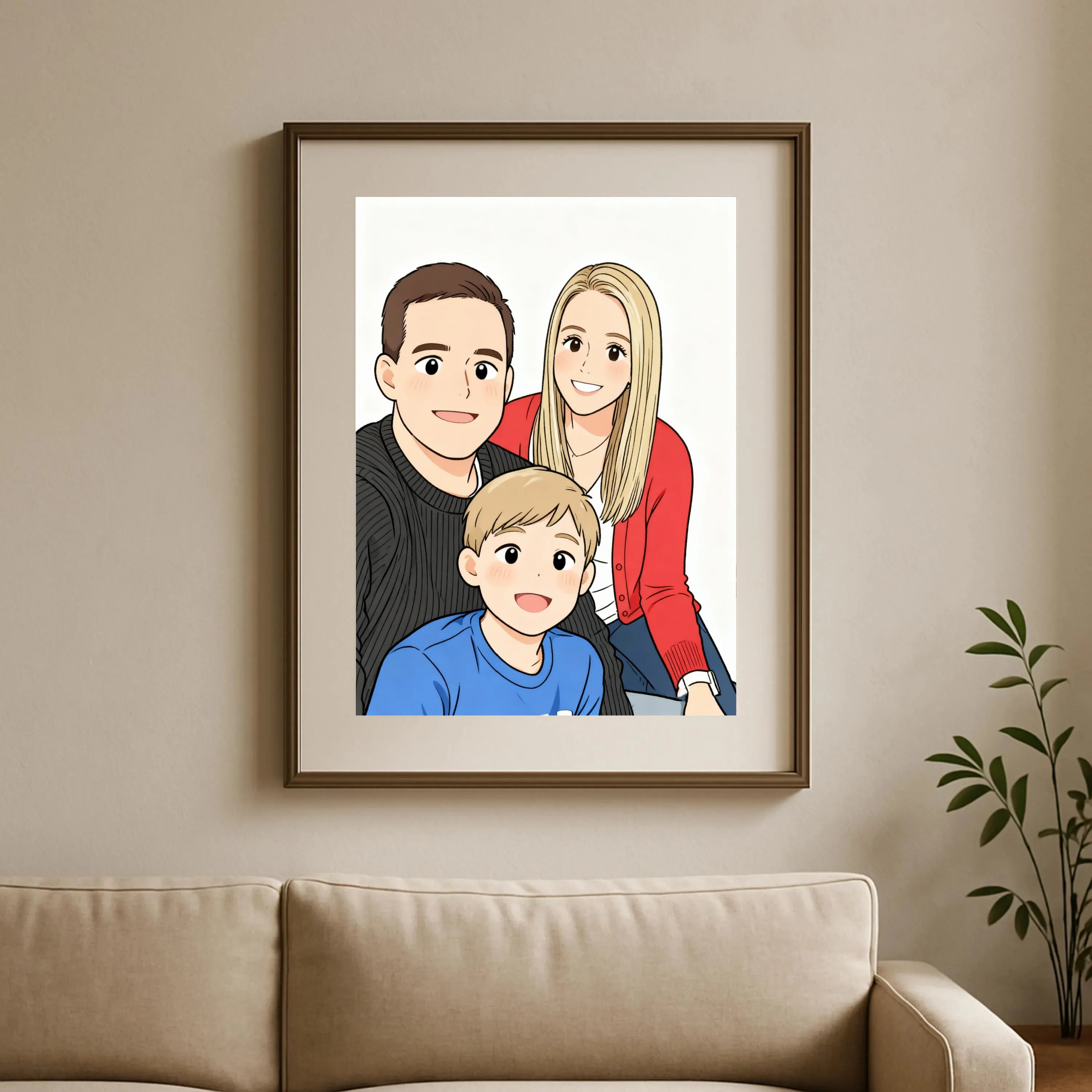 مخصص لطيف انمي ياباني نمط المشارك الطباعة الصورة إلى أنيمي تحويل فرملس قماش الفن صديق الهدايا ديكور المنزل اللوحة