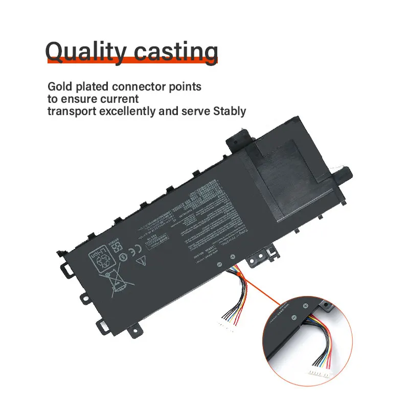 بطارية بديلة للكمبيوتر المحمول C21N1818-1L متينة من الطبقة العليا - ليثيوم أيون عالي الكثافة، متوافقة مع أصلية، طاقة ثابتة للعمل اليومي