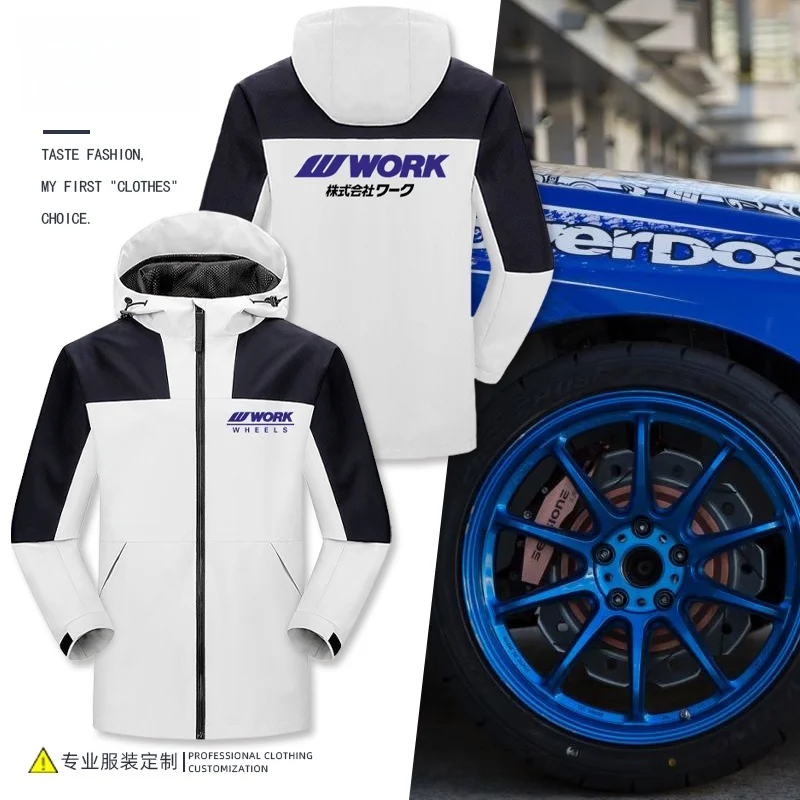 

Куртка-трансформер WORK Hooded Tee-in-One с принтом JDM Modified Car Wheel Hub, повседневная, из полиэстера, свободного кроя